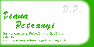 diana petranyi business card